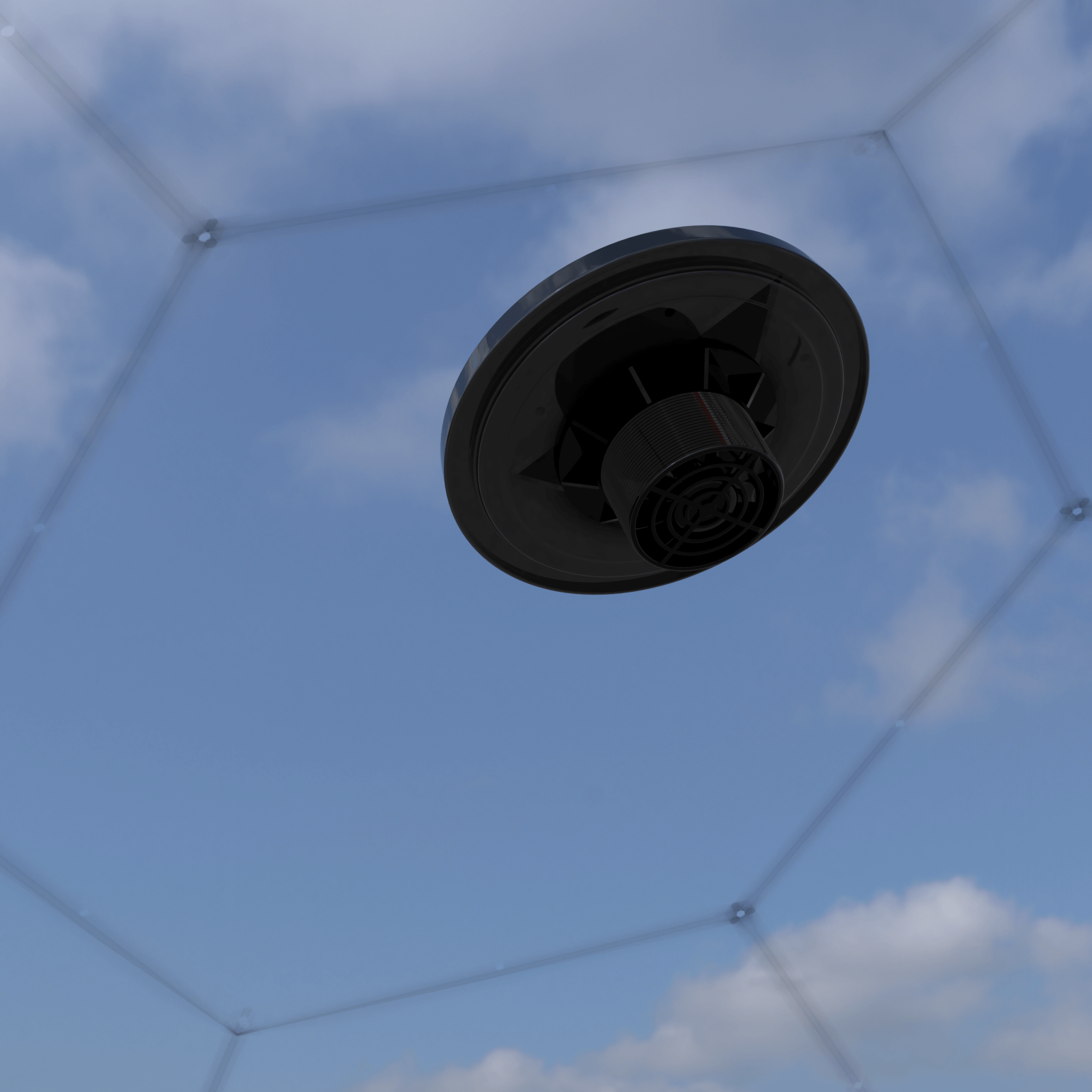 GeoDomeX Duo Solar Vent Fans