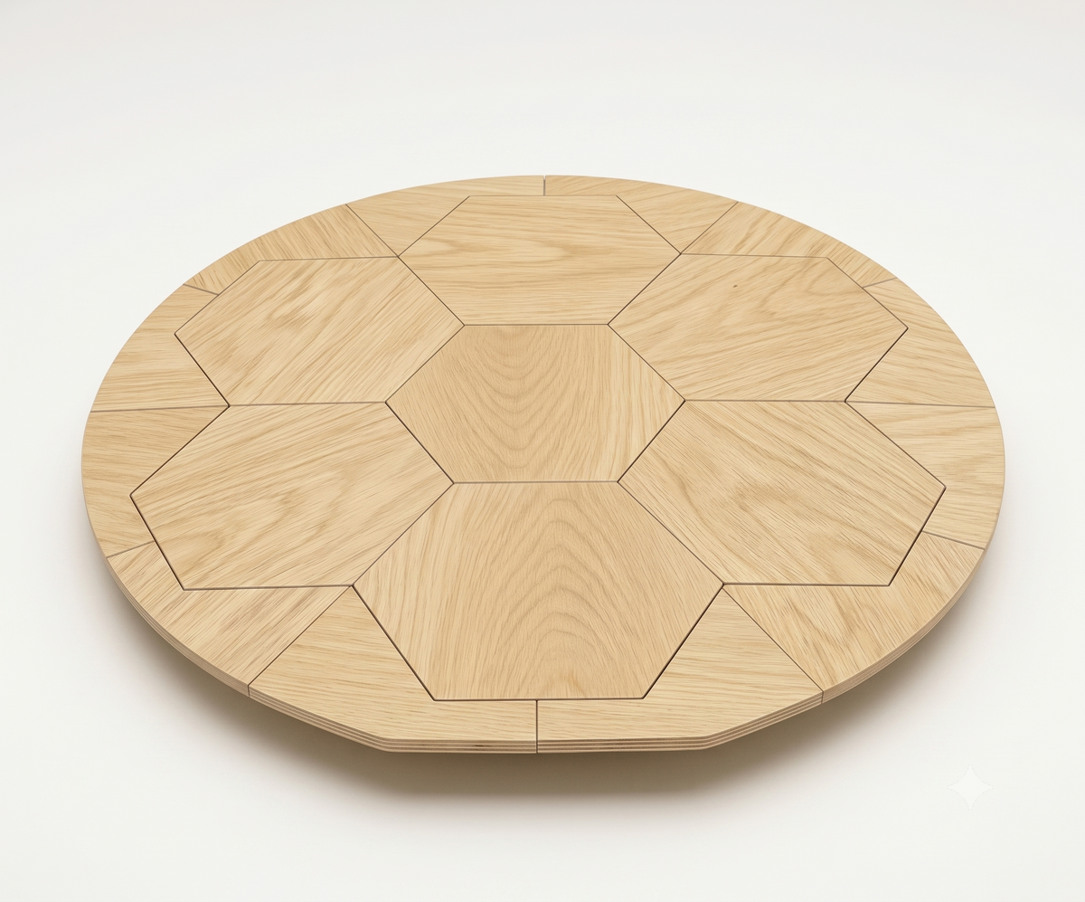 Standard Platform Base Natural oak finish - front view